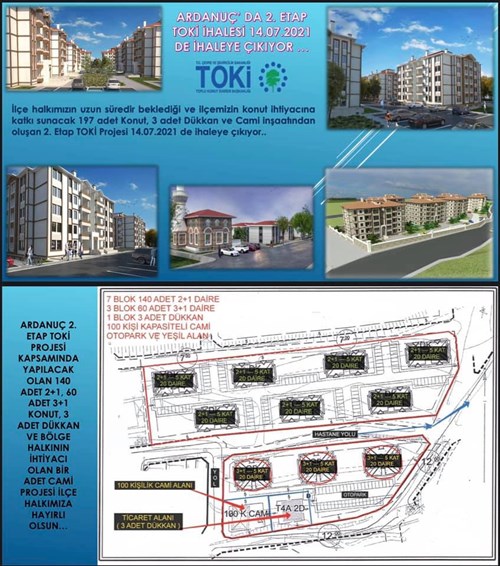 Ardanuç 2. Etap TOKİ Projesi İhalesi